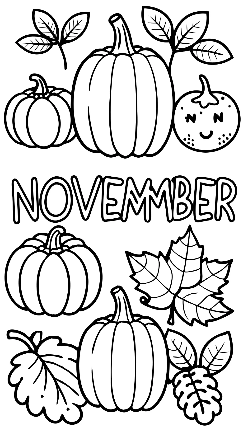 november coloring pages printable